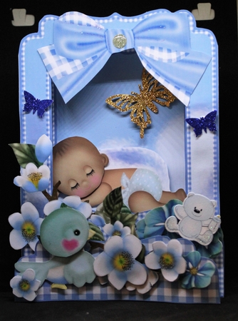 3D Accordian Spring - Heaven Sent Boy by Pam Sperling