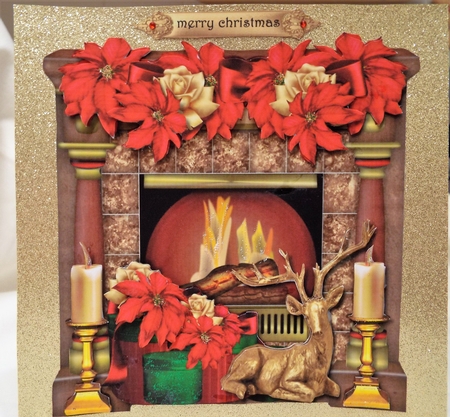 Fireplace Christmas by Pam Sperling