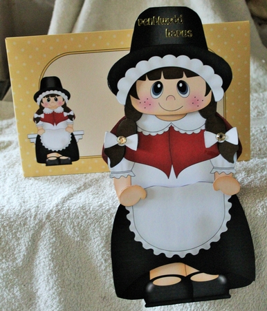 3D on the Shelf Card Kit - Little Welsh Girl Caryl by Pam Sperling
