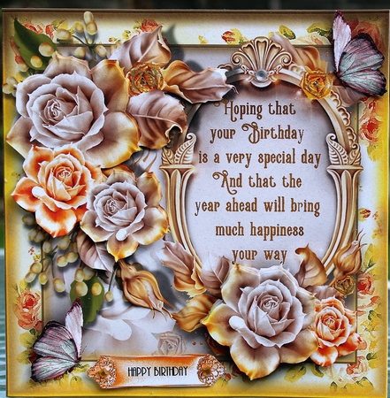 A Rose Gold Verse Card Front Kit by Pam Sperling