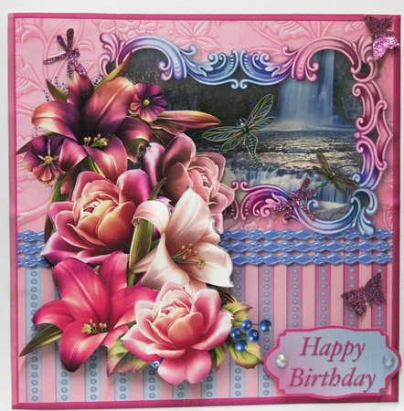 By the Waterfall Decoupage Card Mini Kit by Pam Sperling