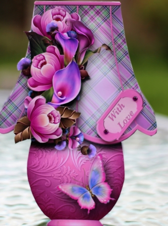 Roses and Thistles - Lamp Card Mini Kit by Pam Sperling