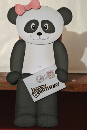 3D On the Shelf Card Kit - Little Panda Su Ling has a has a Mini Card & Envelope by Pam Sperling
