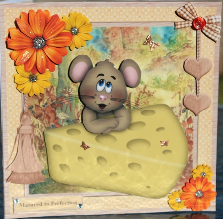 Matured to perfection card mini kit & decoupage by Pam Sperling
