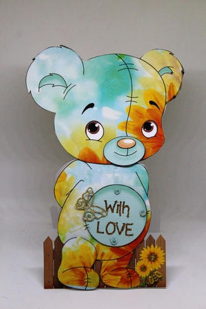 Sweety Bear Sunflower Card by Pam Sperling