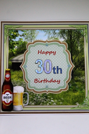 Happy 30th Beautiful Countryside Topper by Pam Sperling