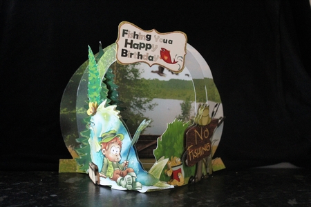 What a Catch 3D Flectere Card and Envelope Mini Kit by Pam Sperling
