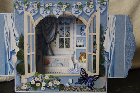 3D Room with a View - Sweet Dreams New Baby Boy by Pam Sperling