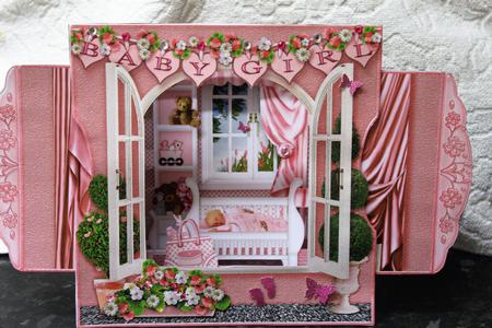 3D Room with a View - Sweet Dreams New Baby Girl by Pam Sperling