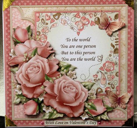 You Are the World Pink Roses Verse 8x8 Mini Kit by Pam Sperling