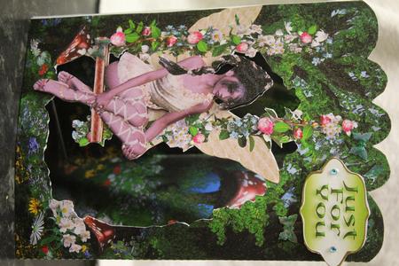 Faerie on a Swing Triangle 3D Card Kit by Pam Sperling
