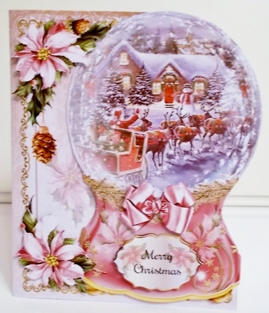 Santa & Sleigh Snowglobe Shaped Mini Page Kit by Pam Stubley