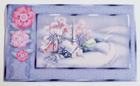 A Vintage Winters Eve - Christmas Money Gift Envelope by Pam Stubley