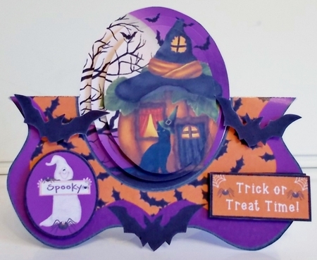 Halloween Pumpkin House Bracket Over the Top Mini Kit by Pam Stubley