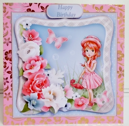 Flower Girl - Decoupage Card Mini Kit by Pam Stubley