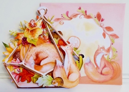 Autumn Fair 3d Terrarium Cards & Envelopes Kit by Pam Stubley