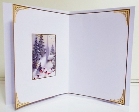 Snow topped Christmas Blank Insert  by Pam Stubley