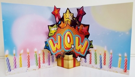 8x8 Pop Up Card Interior - Stars by Pam Stubley