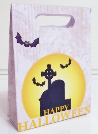 Gusset Sided Gift Bag - Grungy Halloween by Pam Stubley