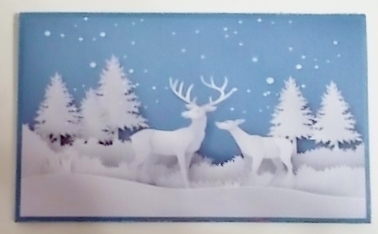 Reindeer in the forest by Pam Stubley