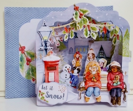 A Winters Day Shape the Scene 3D Card and Envelope Kit. by Pam Stubley