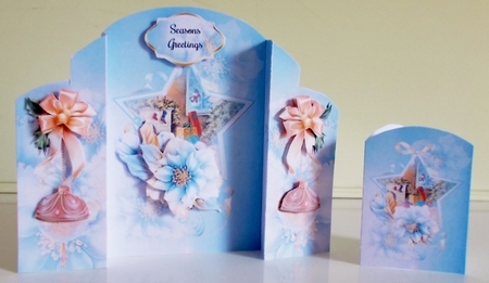 Winter Florals Free Standing Christmas Mini Page Kit by Pam Stubley