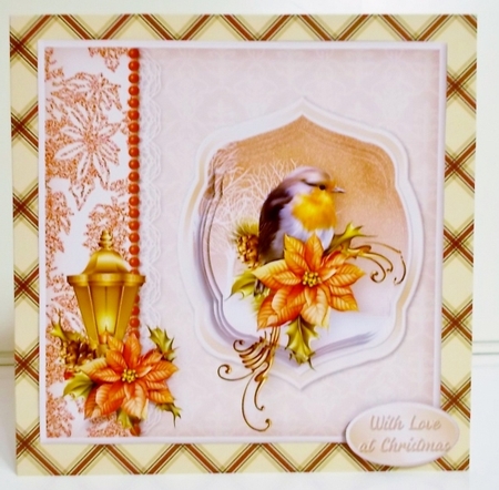 Robin and Poinsettia Border Card Mini Kit by Pam Stubley