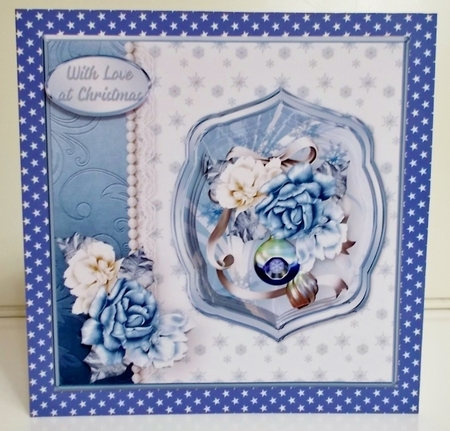 Roses for Christmas Border Card Mini Kit by Pam Stubley