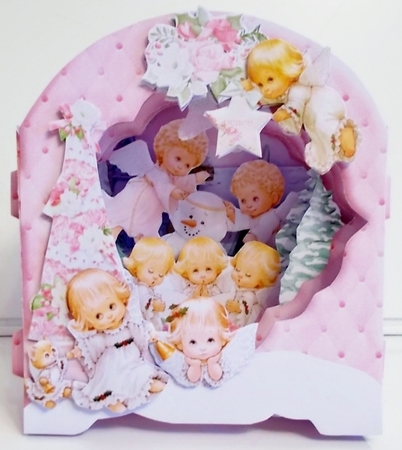 Lil Angels 1 Shape the Scene 3D Card and Envelope Kit. by Pam Stubley