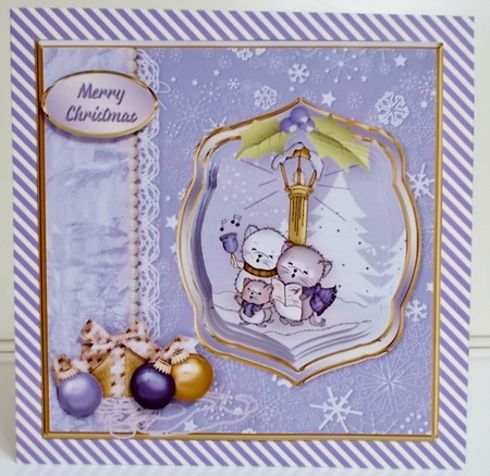 Christmas Carols - Border Card Mini Kit by Pam Stubley