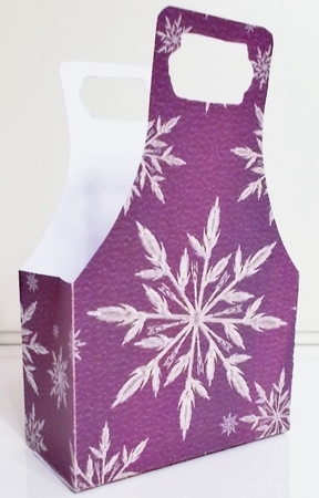 Snowflake purple Gift Bag by Pam Stubley