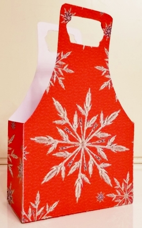 Snowflake Red Gift Bag by Pam Stubley