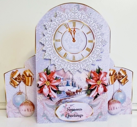 Free Standing Christmas Clock Mini Page Kit by Pam Stubley