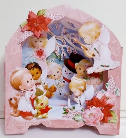 Lil Angels 3 Shape the Scene 3D Card and Envelope Kit. by Pam Stubley