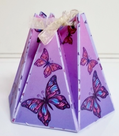 HEXAGONAL GIFT BAG - BUTTERFLIES by Pam Stubley