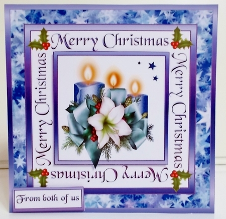 SC Christmas Lily & candles by Pam Stubley