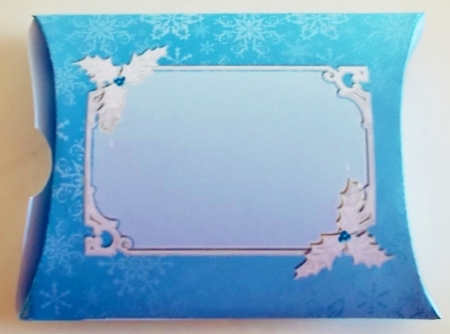 Pale Blue Snowflake Pillow Box by Pam Stubley