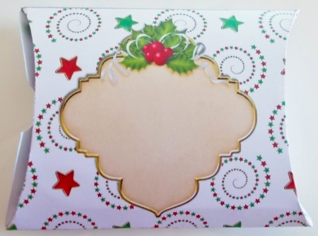 Red & Green Swirls Pillow Box by Pam Stubley