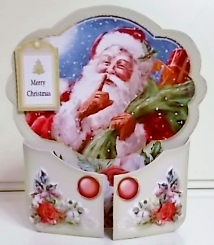 Ho Ho Ho Santa Gatefold QuickCard- (2) by Pam Stubley