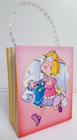 Shopping Dudess Mini Gift Bag by Pam Stubley