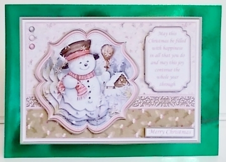 SNOWMAN Muted Christmas A5 Pyramage & Insert Kit by Pam Stubley