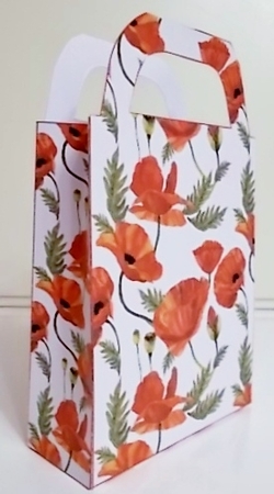 Red poppies gift bag 2 by Pam Stubley