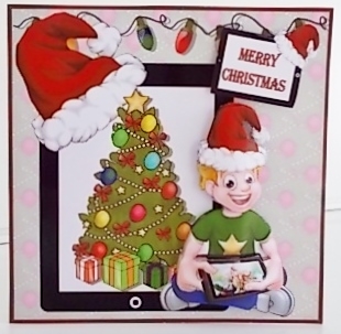 Boys Ipad Christmas by Pam Stubley
