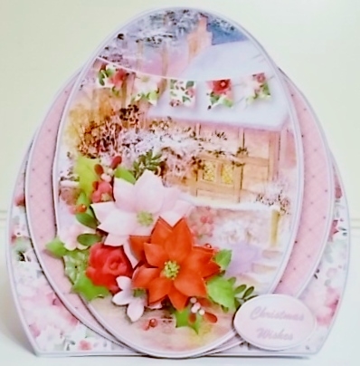 Christmas Cottage - Shaped Card Mini Kit by Pam Stubley