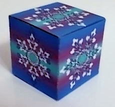 ALL IN ONE GIFT BOX - SNOWFLAKES ON BLUE by Pam Stubley