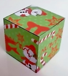 ALL IN ONE GIFT BOX - SNOWMEN AND CANDYCANES by Pam Stubley