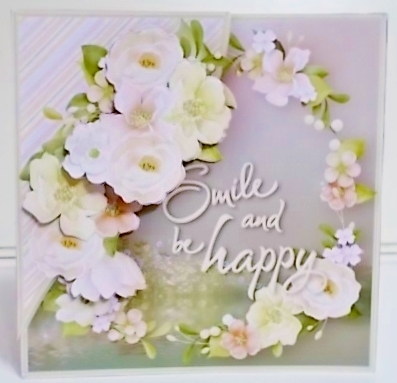 Smile - Decoupage Corner Card Mini Kit by Pam Stubley