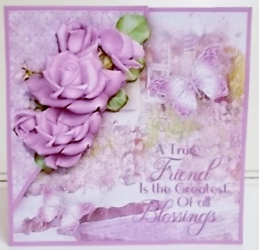 True Friend - Decoupage Corner Card Mini Kit by Pam Stubley