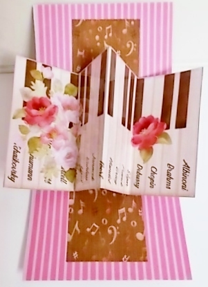 NOTEABLE MUSICIANS FLORAL TWIST & POP CARD KIT by Pam Stubley