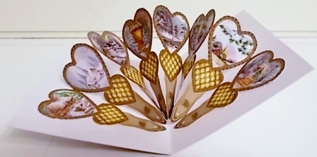 Christmas Scenes Fan Insert by Pam Stubley